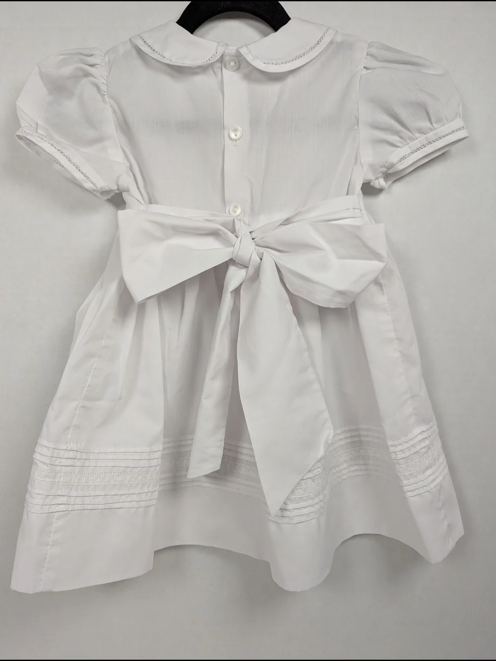 Feltman Brothers White Flower Girl Dress Christening Baptism Heirloom 12 Months